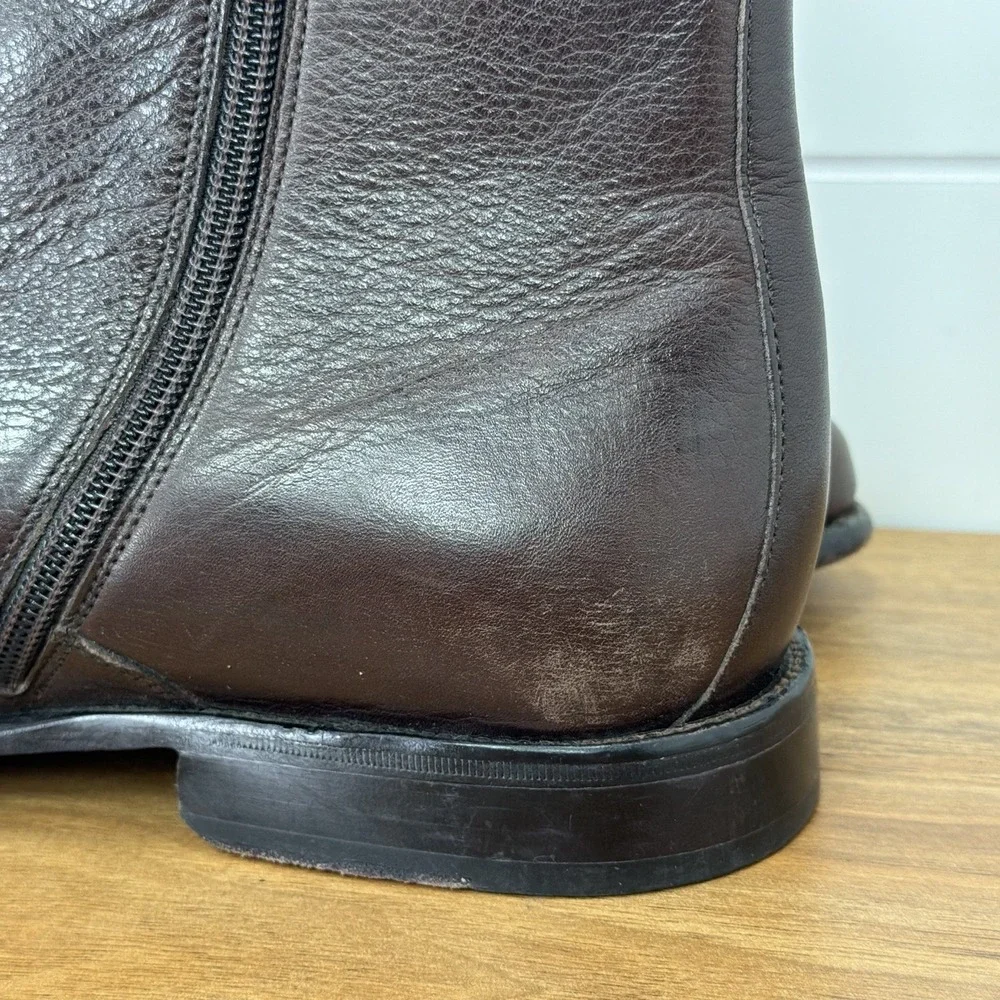 Florsheim Imperial Hugo Leather Ankle Dress Boot Mens 10.5D Side Zip 18570 200